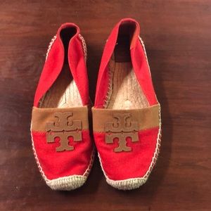 Tory Burch Red Espadrilles